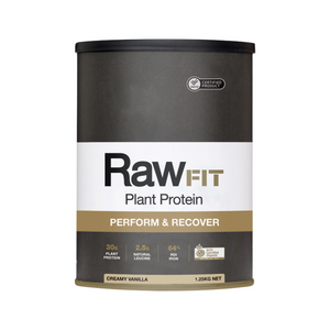 Amazonia RawFIT Plant Protein Organic Perform & Recover Creamy Vanilla 1.25Kg  10% off RRP at HealthMasters Amazonia