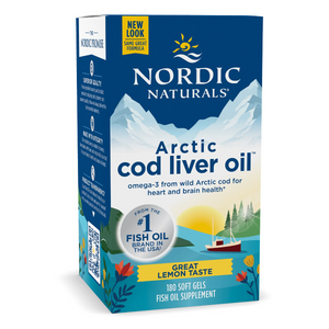 Nordic Naturals Arctic Cod Liver Oil 180 Soft Gels 15% off RRP at HealthMasters Nordic Naturals