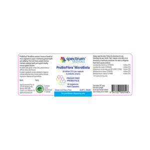 Spectrumceuticals ProBioFlora MicroBiota 30vc  10% off RRP at HealthMasters Spectrumceuticals Label