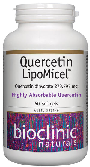 Bioclinic Naturals Quercetin LipoMicel 60 Softgels 10% off RRP at HealthMasters Bioclinic Naturals