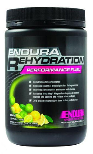Endura Rehydration Performance Fuel Lemon Lime 800 g | HealthMasters