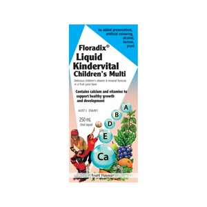 Floradix Liquid Kindervital Children's Multi 250ml 10% off RRP at HealthMasters Floradix