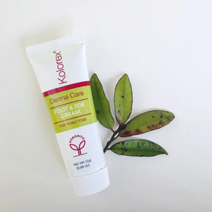 Kolorex Foot & Toe Care Cream 10% off RRP at HealthMasters Kolorex with leaves