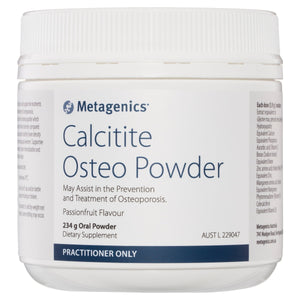 Metagenics Calcitite Osteo Powder Passionfruit 234g 10% off RRP | HealthMasters Metagenics