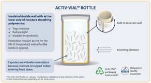Metagenics Ultra Flora Plus Dairy Free Active-Vial Bottle | HealthMasters Metagenics