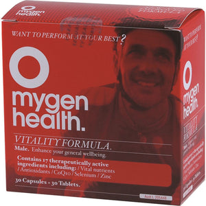Mygen Health Vitality Formula Male 30t & 30c 10% off RRP at HealthMasters Mygen