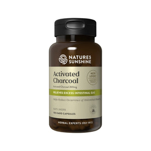 Nature's Sunshine Activated Charcoal 100caps 10% off RRP at HealthMasters Nature's Sunshine