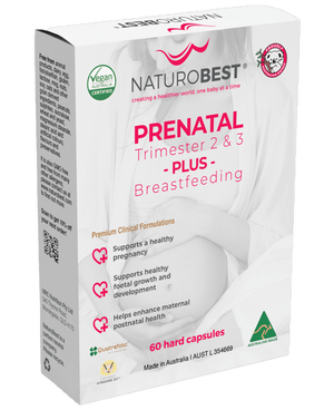 NaturoBest Prenatal Trimester 2 & 3 Plus Breastfeeding 20% off RRP at HealthMasters NaturoBest