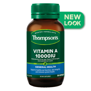 Thompsons Vitamin A 10000iu 25% off RRP at HealthMasters Thompson's