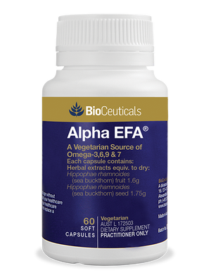 BioCeuticals Alpha EFA 60 soft caps 10% off RRP | HealthMasters
