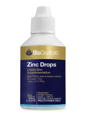 BioCeuticals Zinc Drops 50mL liquid 10% off RRP | HealthMasters