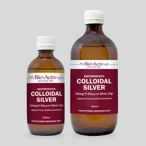 BioActiv HealthCare Colloidal Silver 200ml and 500ml 10% off RRP at HealthMasters BioActiv HealthCare