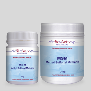 BioActiv HealthCare MSM 100g and 240g Powder 10% off RRP at HealthMasters BioActiv HealthCare