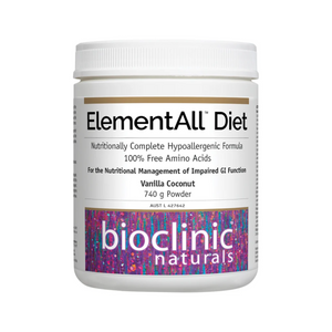 Bioclinic Naturals ElementAll Diet Vanilla Coconut 740g Powder 10% off RRP HealthMasters Bioclinic Naturals