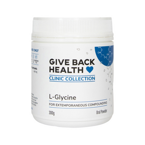 Give Back Health Clinic Collection L-Glycine 300g 10% off RRP HealthMasters Give Back Health Clinic Collection