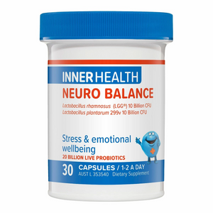 Inner Health Neuro Balance Probiotic 30caps 33% off RRP at HealthMasters Inner Health