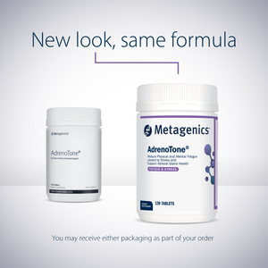 Metagenics AdrenoTone 120 Tablets 10% off RRP at HealthMasters Metagenics New Labels