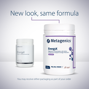 Metagenics EnergyX Chocolate 400g 10% off RRP at HealthMasters Metagenics New Look