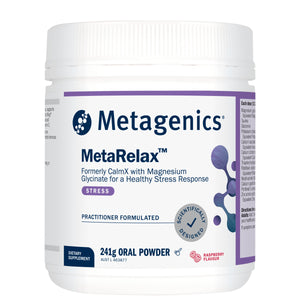 Metagenics MetaRelax Raspberry 241g Powder 10% off RRP at HealthMasters Metagenics