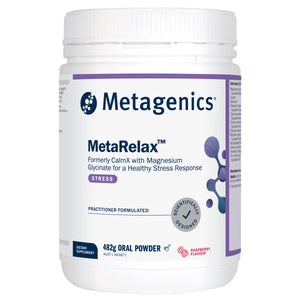 Metagenics MetaRelax Raspberry 482g Powder 10% off RRP at HealthMasters Metagenics