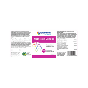Spectrumceuticals Magnesium Complex 10% off RRP at HealthMasters Spectrumceuticals Label