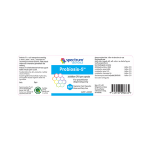 Spectrumceuticals Probiosis 5 10% off RRP at HealthMasters Spectrumceuticals Label