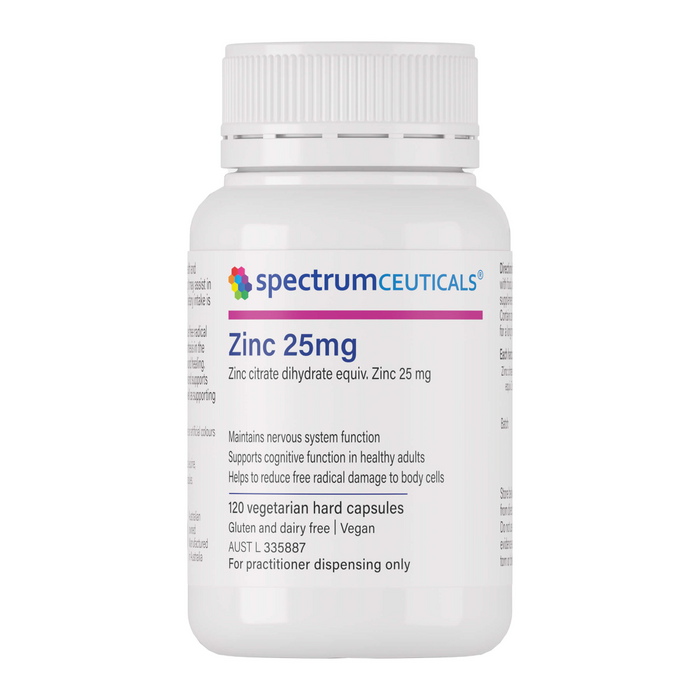 Spectrumceuticals Zinc 25mg