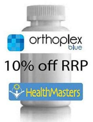 Orthoplex Blue Glucolin 60caps 10% off RRP at HealthMasters Orthoplex Blue Logo