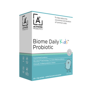 Activated Probiotics Biome Kids Daily Probiotic Sachets 10% off RRP at HealthMasters Activated Probiotics