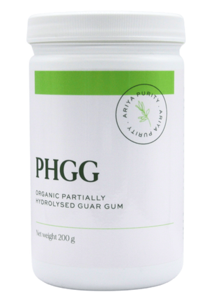 Ariya PHGG Purity Partially Hydrolyzed Guar Gum PHGG 200g 10% off RRP | HealthMasters Ariya Purity
