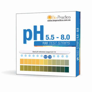 Bio-Practica pH Test Strips (5.5 - 8.0) 10% off RRP at HealthMasters Bio-Practica