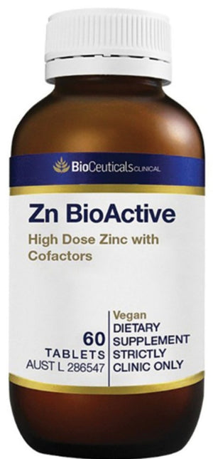 BioCeuticals Clinical Zn BioActive 60tabs 10% off RRP at HealthMasters BioCeuticals Clinical
