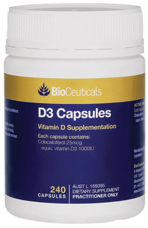 BioCeuticals D3 Capsules 240 caps 10% off RRP | HealthMasters BioCeuticals