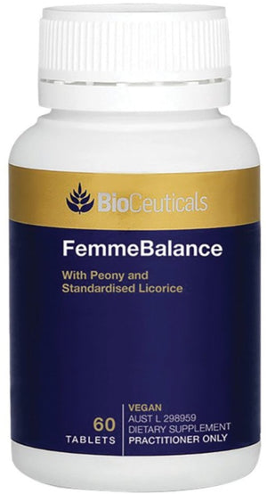 BioCeuticals FemmeBalance 60 tablets 60 tabs 10% off RRP at HealthMasters BioCeuticals