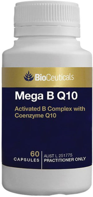 BioCeuticals Mega B Q10 60 soft caps 10% off RRP at HealthMasters BioCeuticals