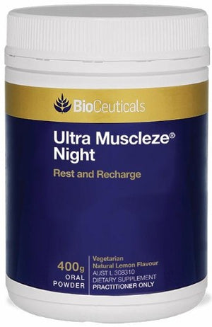 BioCeuticals Ultra Muscleze Night 240g 10% off RRP at HealthMasters