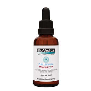 BioMedica Pure Liposome Vitamin B12 50ml 10% off RRP at HealthMasters