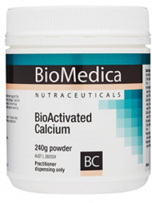 BioMedica BioActivated Calcium 240g 10% off RRP at HealthMasters BioMedica