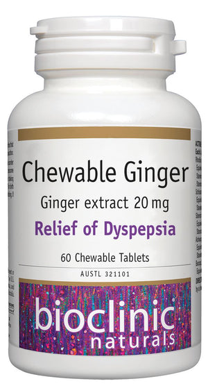 Bioclinic Naturals Chewable Ginger 10% off RRP at HealthMasters Bioclinic Naturals