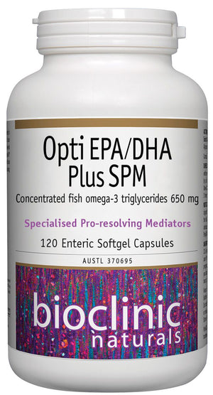  Bioclinic Naturals Opti EPADHA Plus SPM 120caps 10% off RRP at HealthMasters Bioclinic Naturals
