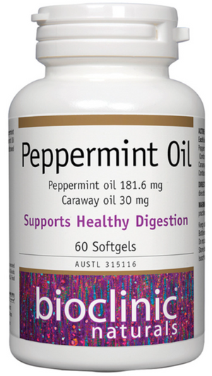 Bioclinic Naturals Peppermint Oil 60 caps 10% off RRP at HealthMasters Bioclinic Naturals