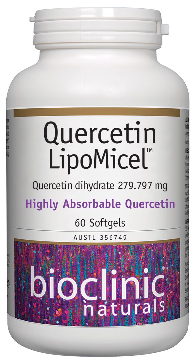 Bioclinic Naturals Quercetin LipoMicel 60 Softgels