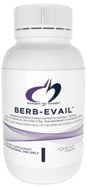 Designs For Health Berb Evail 60c 10% off RRP | HealthMasters Designs For Health