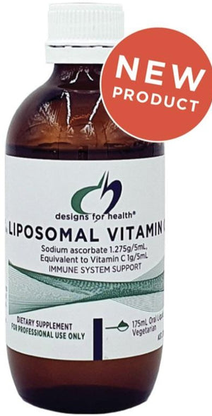 Designs For Health Liposomal Vitamin C 175ml NEW 10% off RRP at HealthMasters Design For Health
