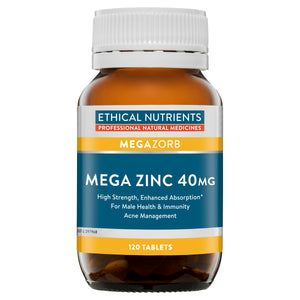 Ethical Nutrients MEGAZORB Mega Zinc 40mg 120 Tablets-1 
