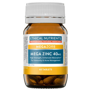 Ethical Nutrients MEGAZORB Mega Zinc 40mg 60 Tablets-1
