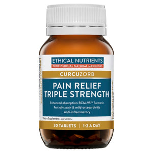 Ethical Nutrients CURCUZORB Pain Relief Triple Strength 30 Tabs | HealthMasters