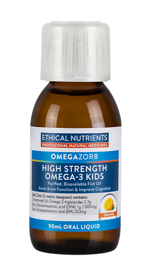Ethical Nutrients OMEGAZORB High Strength Omega-3 Kids 90mL | HealthMasters