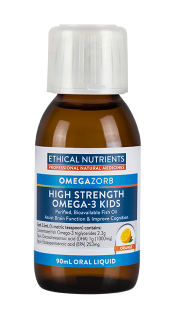 Ethical Nutrients OMEGAZORB High Strength Omega-3 Kids Orange 90 mL