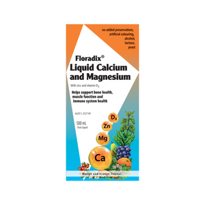 Floradix Liquid Calcium and Magnesium 500ml 10% off RRP at HealthMasters Floradix